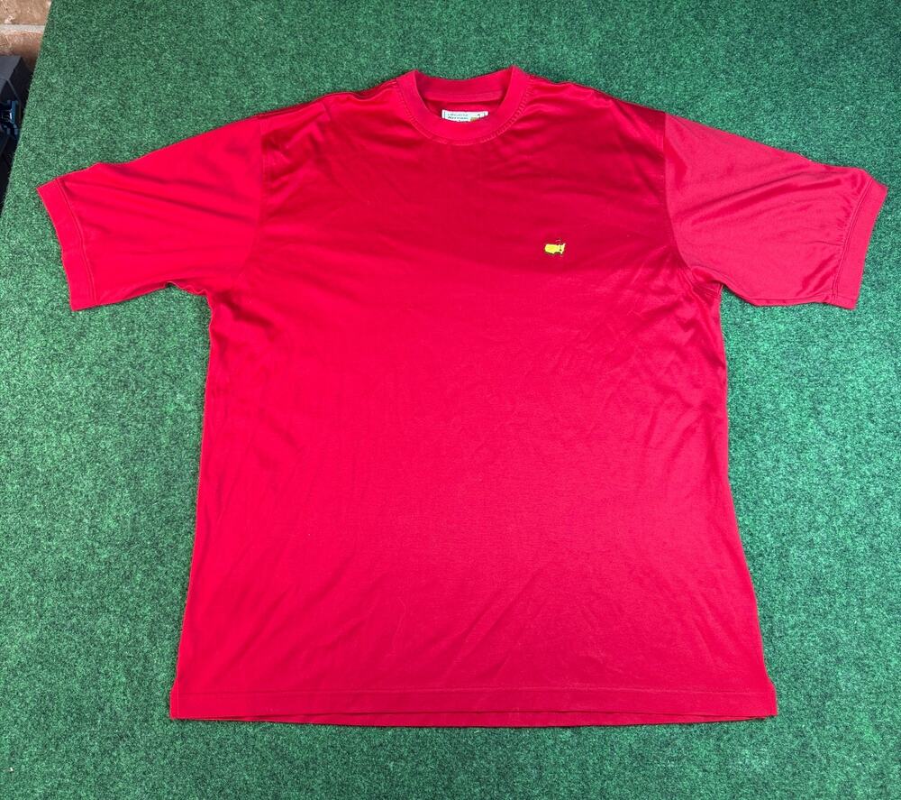 Augusta National Golf Shop T-Shirt Mens XL Red Masters Logo Mercerized Cotton